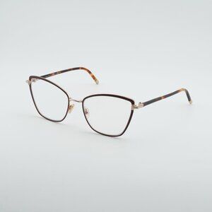 Tom Ford FT5740-B 048 Eyeglasses Brown/Gold/Havana 54mm Cat Eye Frame